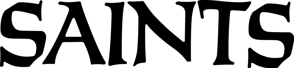 New Orleans Saints 1967-Pres Wordmark Logo DTF transfer for t shirt version 2